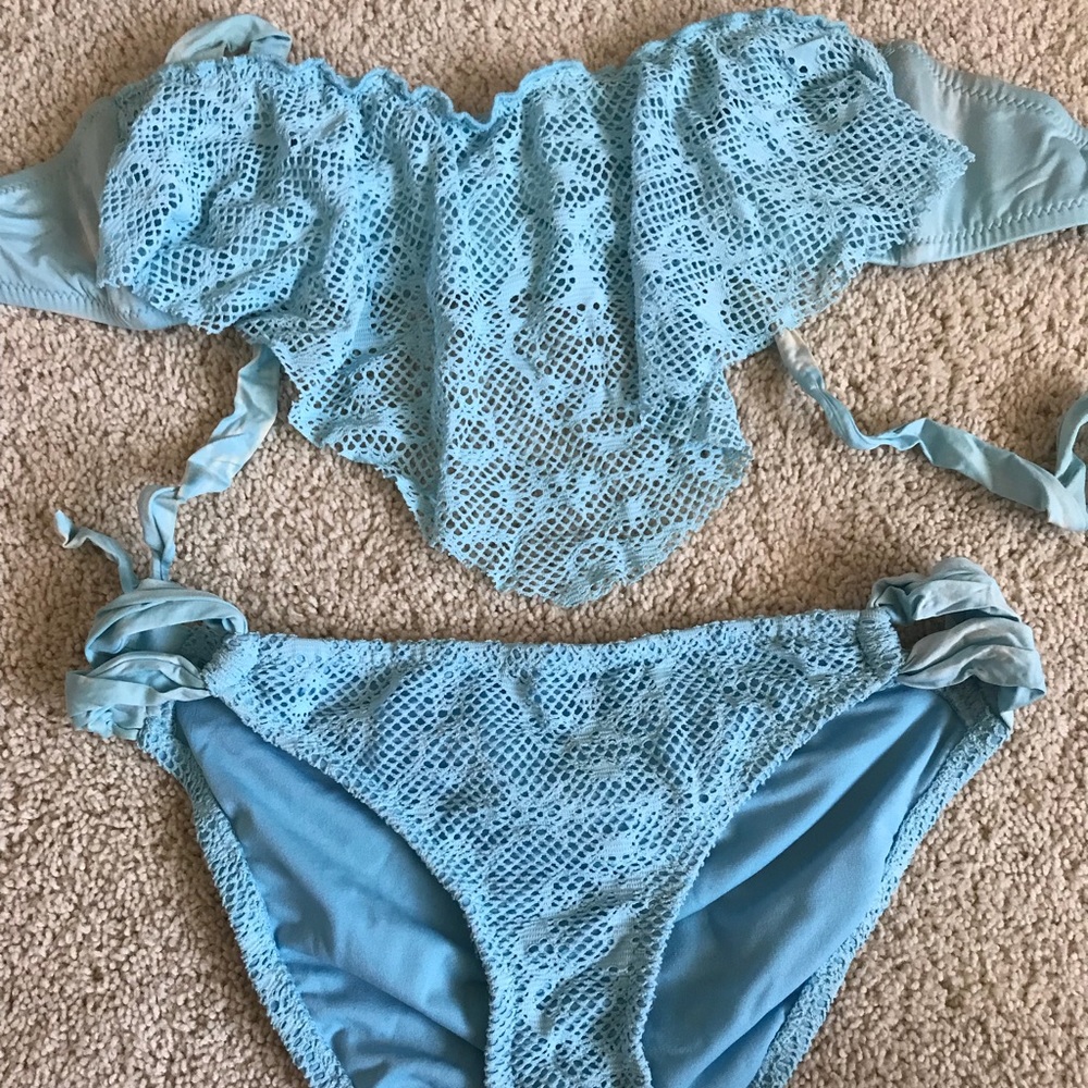 Blue bikini